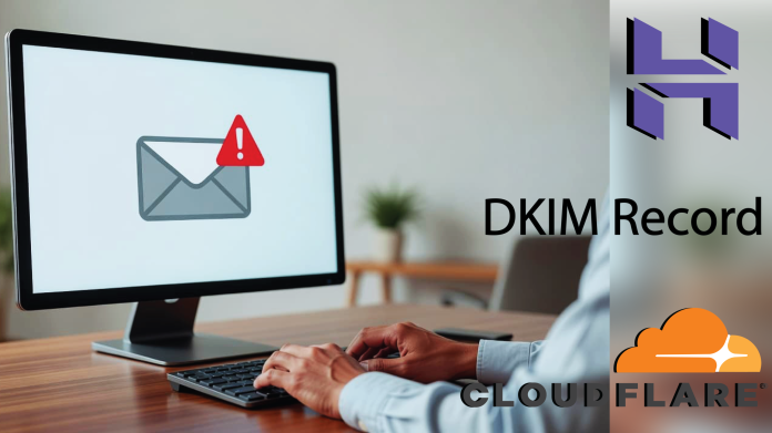 Featured-Image-Email-Masuk-Spam-Cara-Atasi-DKIM-Hostinger-di-Cloudflare-scaled